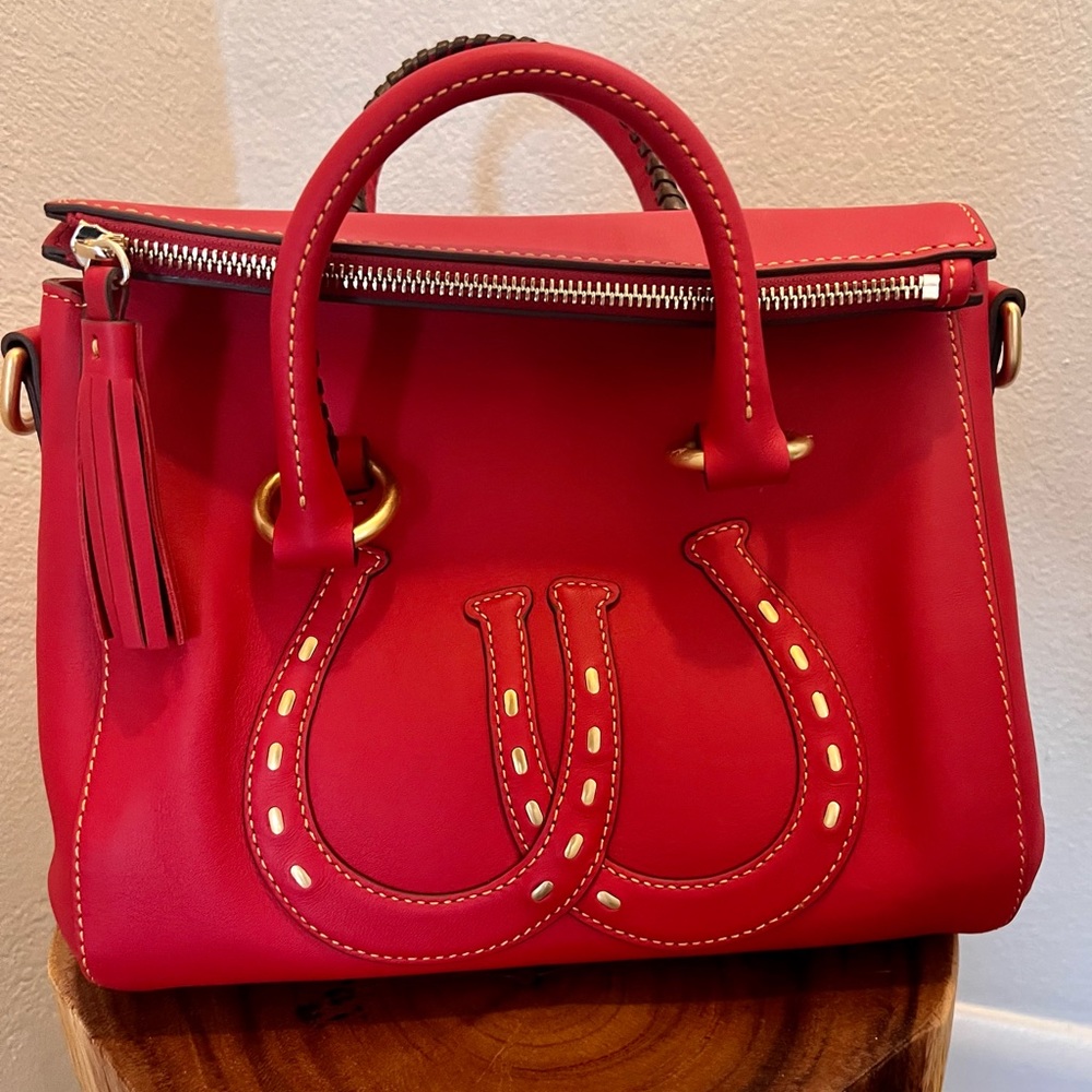 Red Western Horseshoe Dooney & Bourke bag